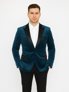 Men's Blazer Dark Teal - Image 7