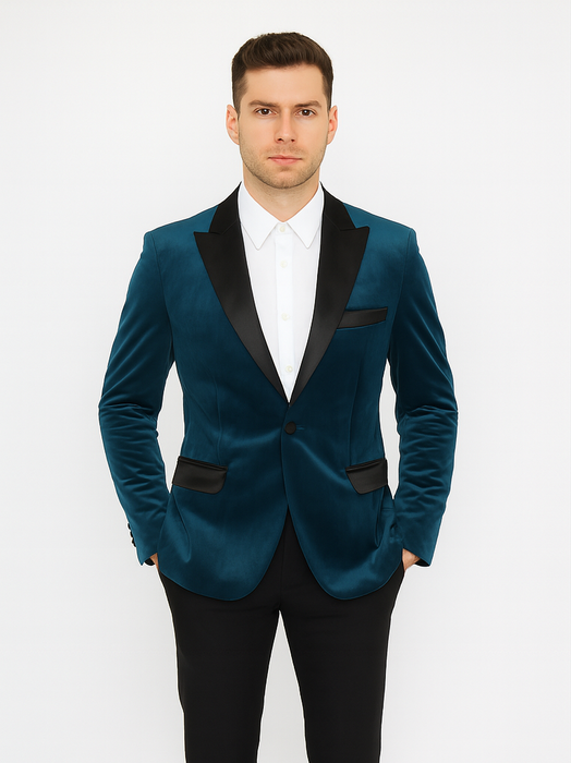 Men's Blazer Dark Teal