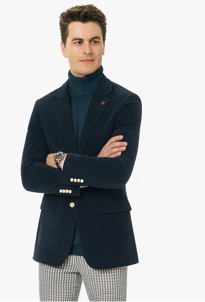 Mens Blazer French Blue - Image 5