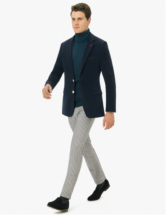 Mens Blazer French Blue