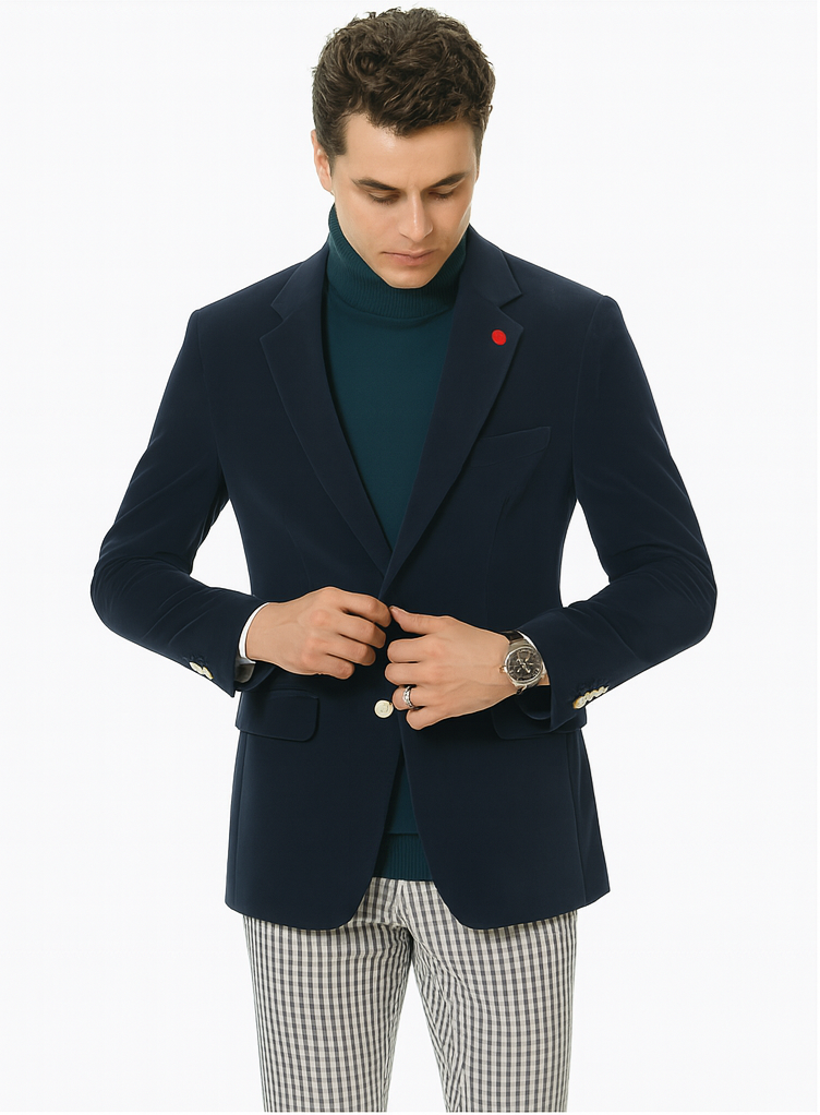 Mens Blazer French Blue - Image 8