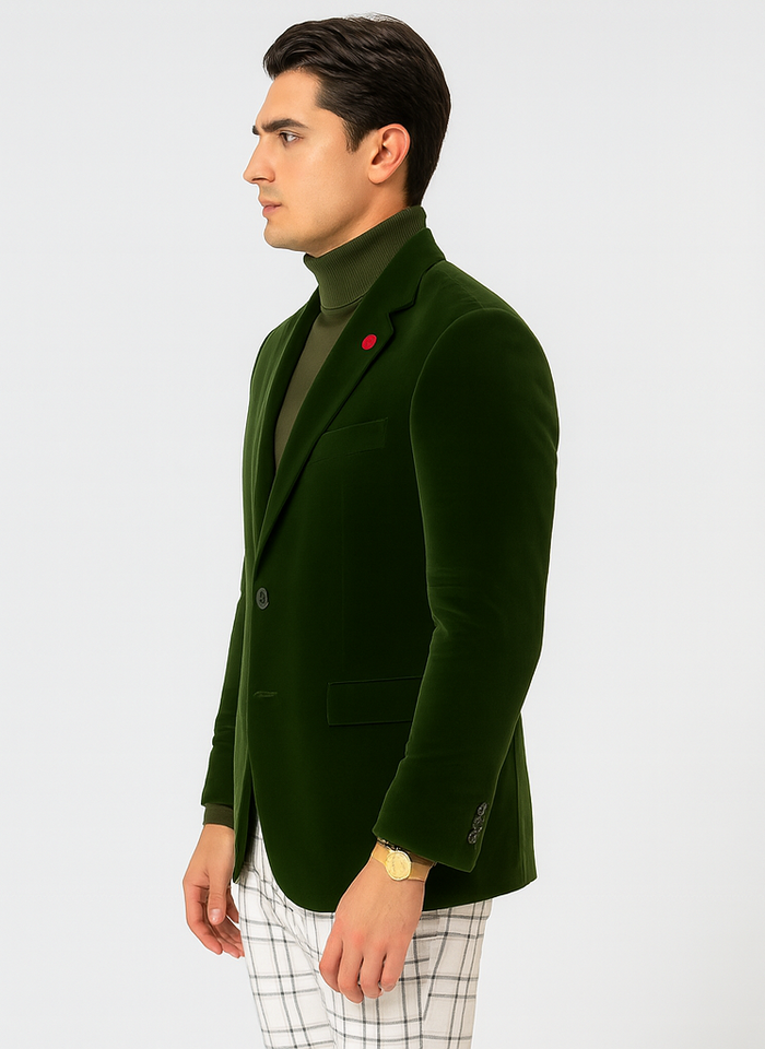 Mens Blazer - Green - Image 3