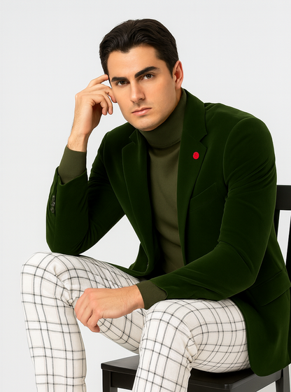 Mens Blazer - Green - Image 4