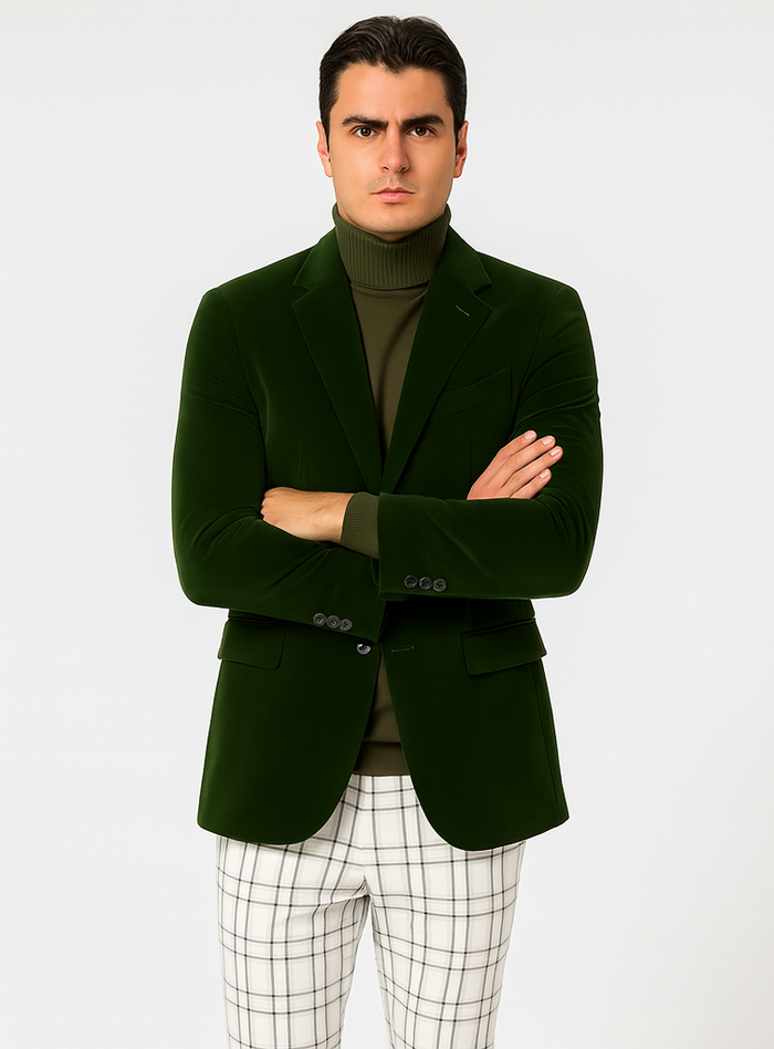 Mens Blazer - Green - Image 5
