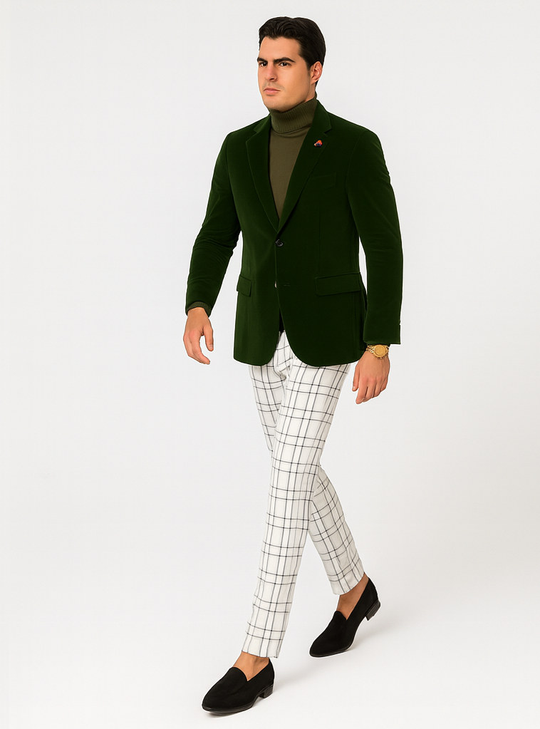 Mens Blazer - Green - Image 6