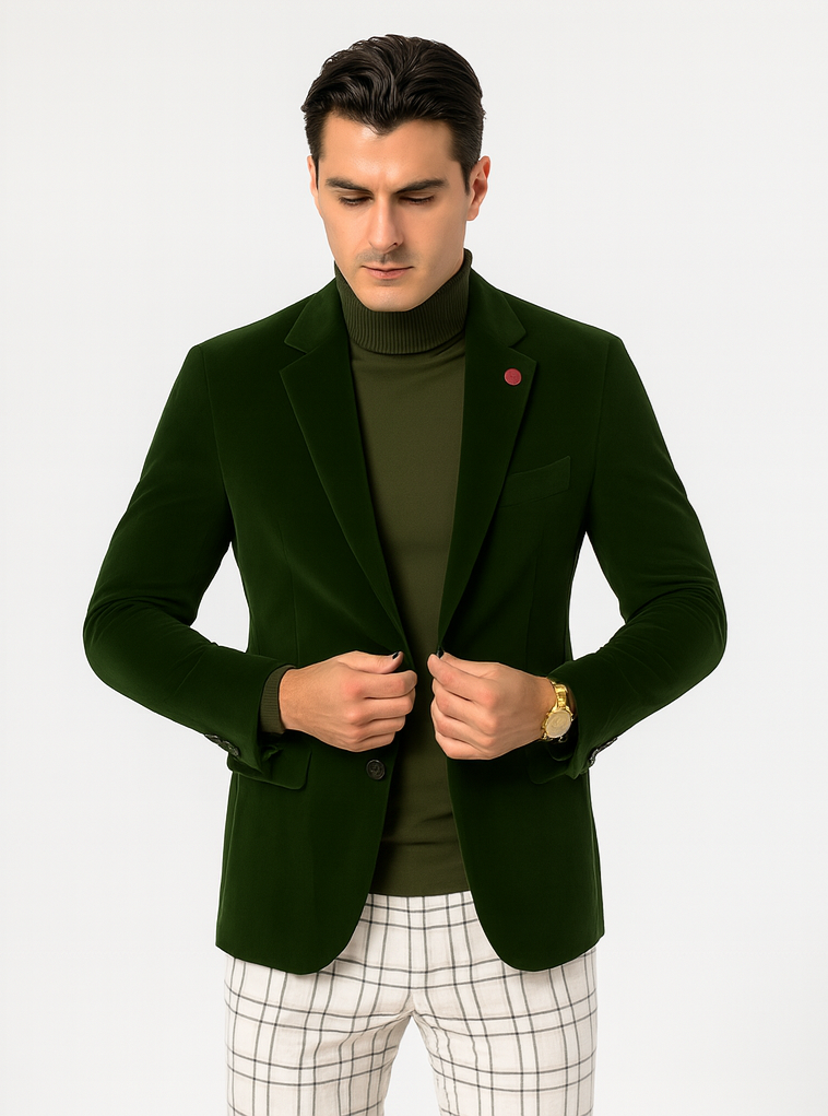 Mens Blazer - Green - Image 8