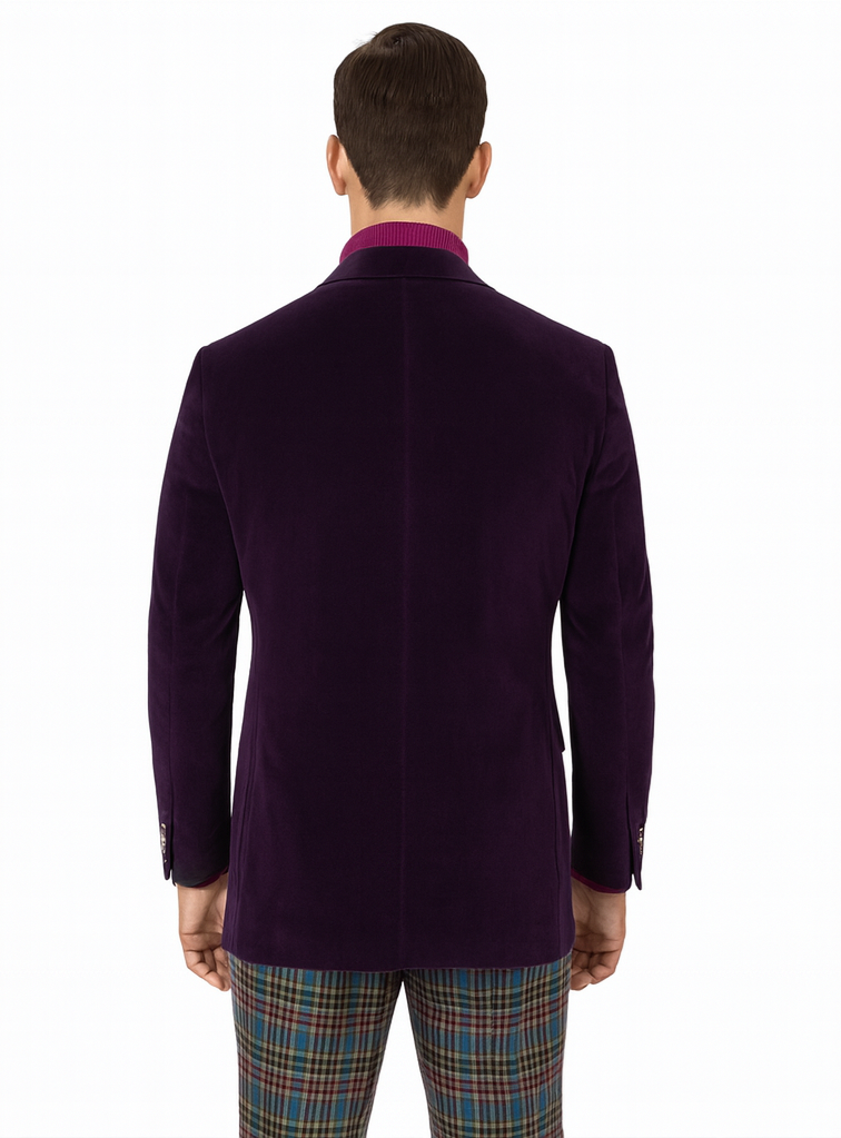 Mens Blazer Plum - Image 2