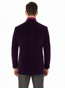 Mens Blazer Plum - Image 2