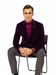 Mens Blazer Plum