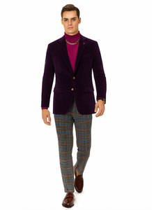 Mens Blazer Plum - Image 5
