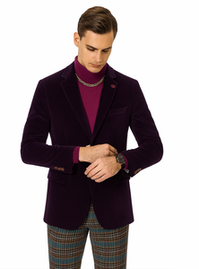 Mens Blazer Plum - Image 7