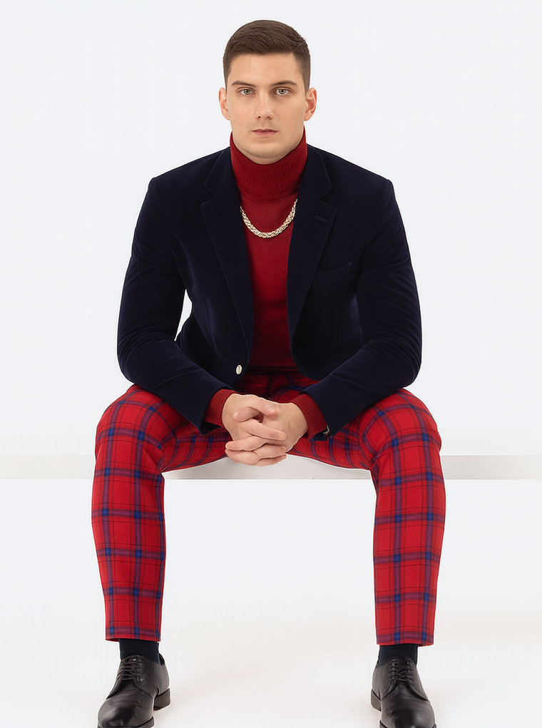 Mens Blazer Royal - Image 4
