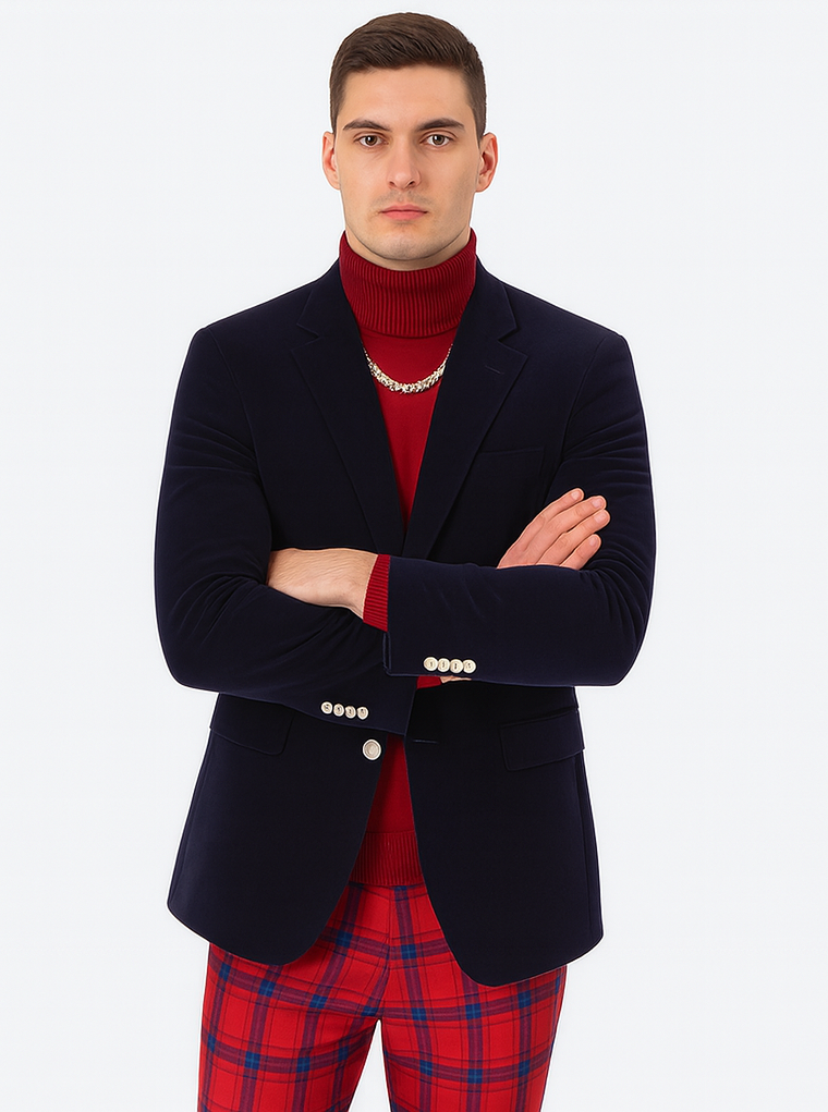 Mens Blazer Royal - Image 5