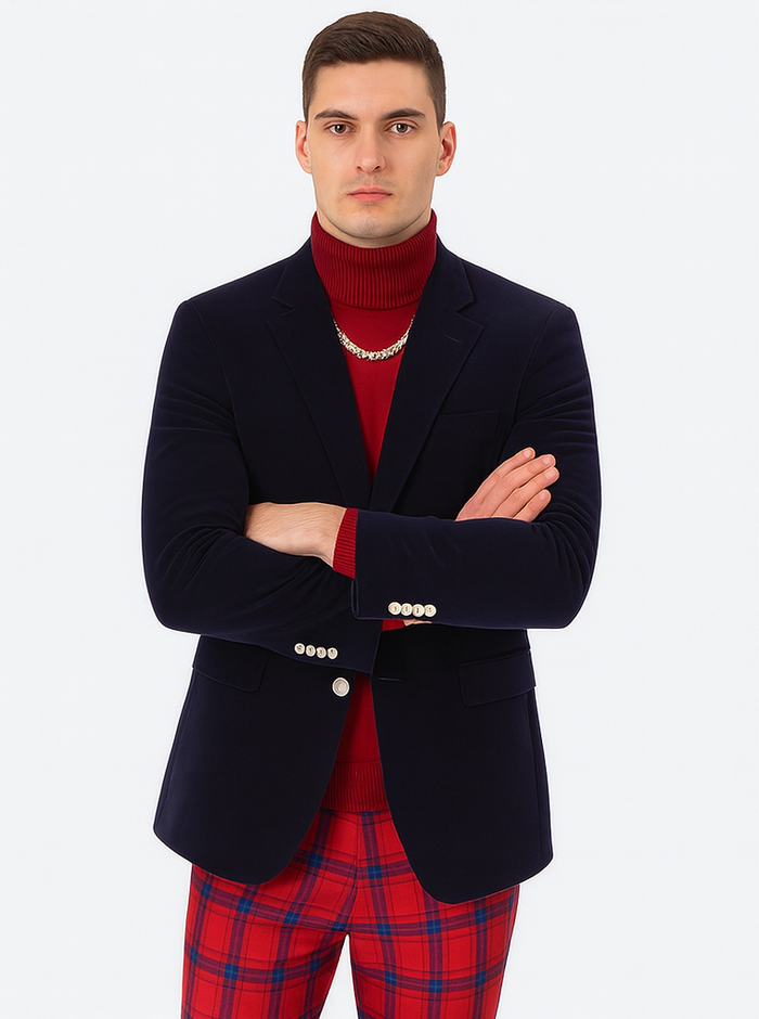 Mens Blazer Royal - Image 5