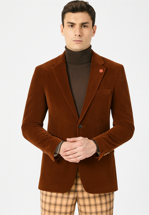 Mens Blazer Rust