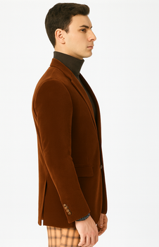 Mens Blazer Rust - Image 3
