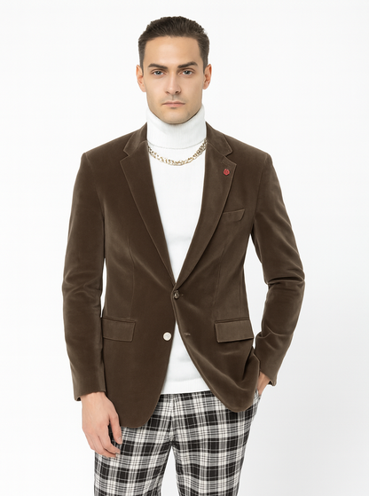 Mens Blazer Taupe - Image 2