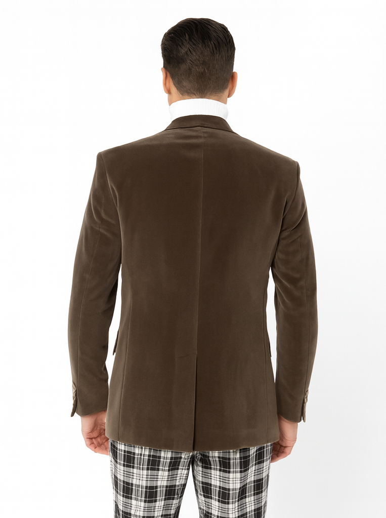 Mens Blazer Taupe - Image 3