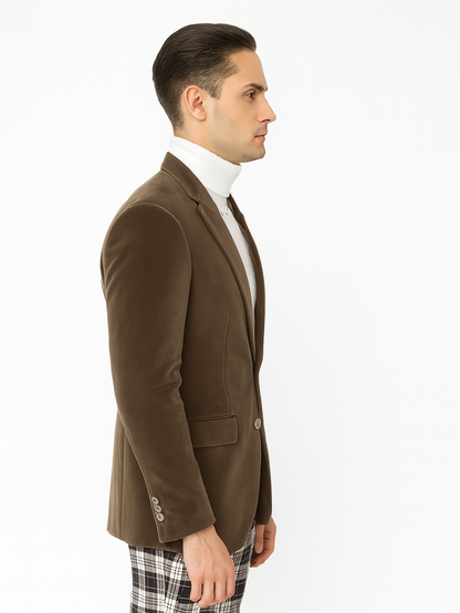 Mens Blazer Taupe - Image 4