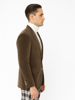 Mens Blazer Taupe - Image 4
