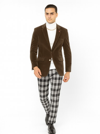 Mens Blazer Taupe - Image 7