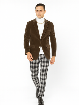 Mens Blazer Taupe - Image 7