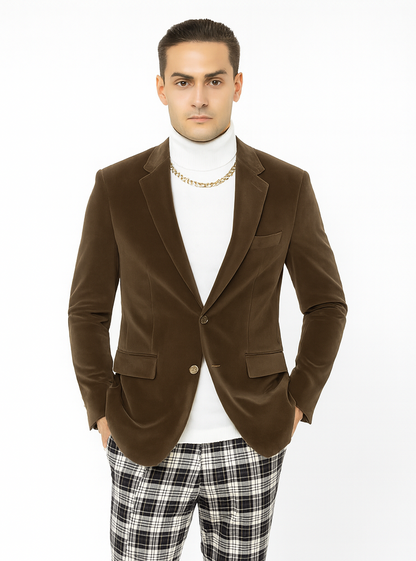 Mens Blazer Taupe - Image 8