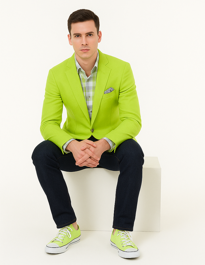 Mens Blazers Green - Image 8