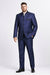 Wedding Groom Suit - Prom Tuxedo Suit - No Collar Weddig Tuxedo - Blue