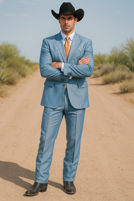 Mens Blue Tuxedo