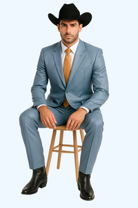 Mens Blue Tuxedo - Image 4