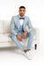 2026 Prom Special Blue Tuxedo Suit w/ Double-Breasted Vest by Tazzio