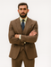 Men’s Classic Brown Three-Piece Suit – Business & Wedding Wear