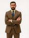 Men’s Classic Brown Three-Piece Suit – Business & Wedding Wear
