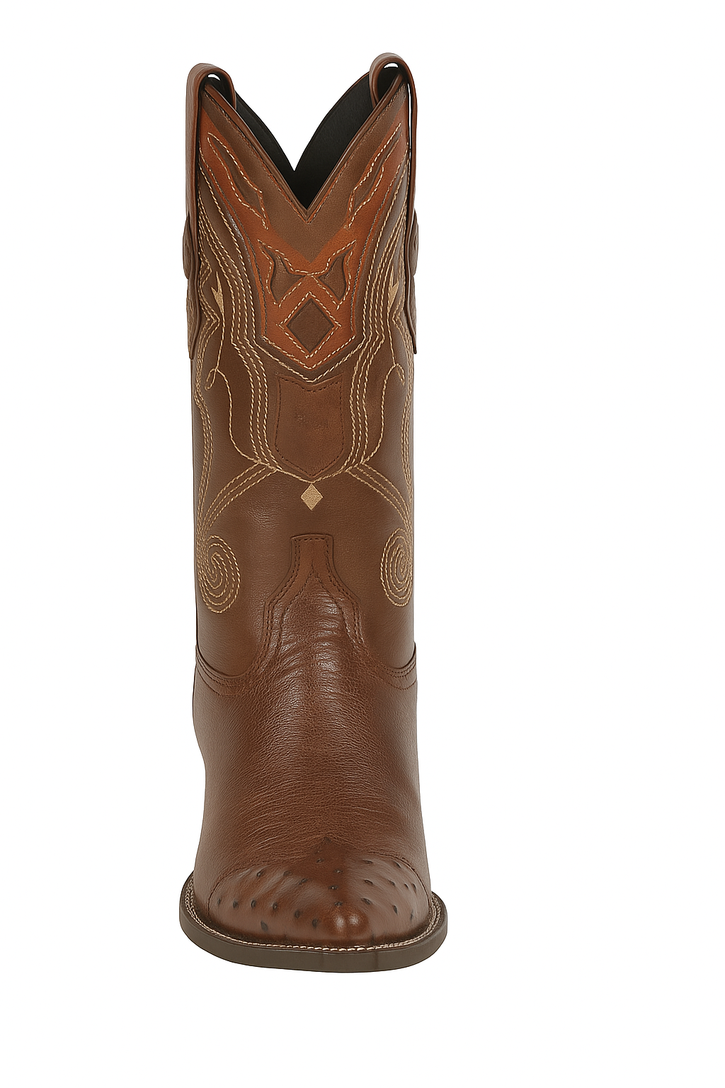 Men's Wild West Smooth Ostrich Skin 3X Toe Boots 29504-B - Image 4