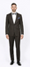 Men's Brown Plaid Slim Fit Suit – Peak Lapel Jacket & Tapered Pants