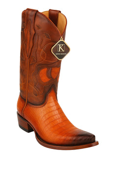 King Exotic Men's Caiman Belly Snip Toe Boots - Image 10