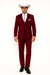 SKU#JA60892 Country Tuxedos For Weddings Mens Traje Vaquero Suit - Burgundy Tuxedo