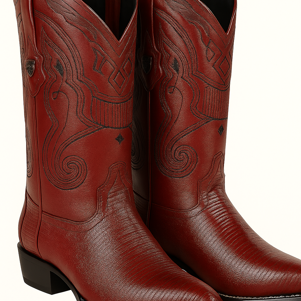 Men's Wild West Teju Lizard Skin J Toe Boots 29907 - Image 26