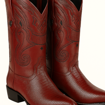 Men's Wild West Teju Lizard Skin J Toe Boots 29907 - Image 26