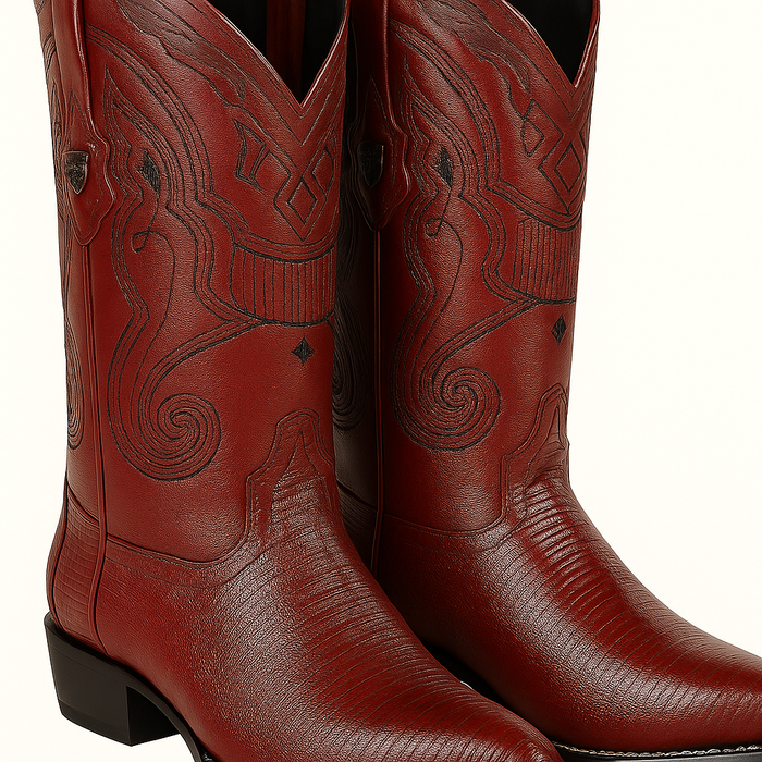 Men's Wild West Teju Lizard Skin J Toe Boots 29907 - Image 26