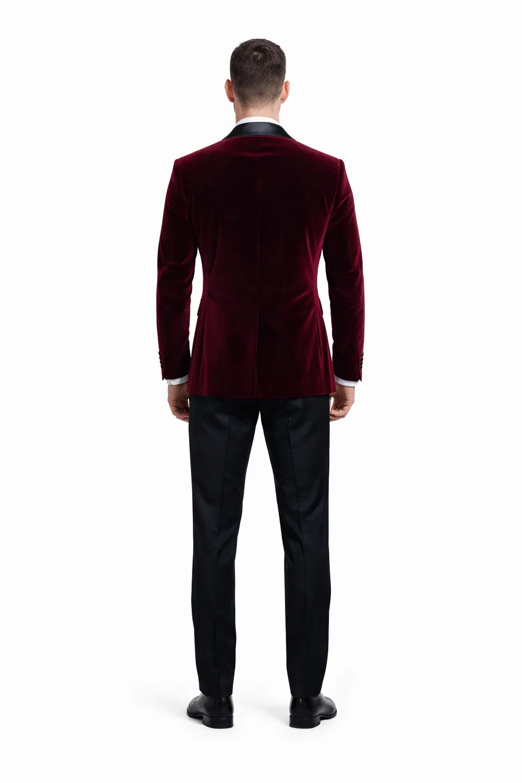 Men'S Burgundy ~ Wine ~ Maroon Color Big And Tall Blazers Cheap Priced Velvet ~ Velour Clearance Blazer / Sport Coat - Image 2