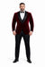 Men'S Burgundy ~ Wine ~ Maroon Color Big And Tall Blazers Cheap Priced Velvet ~ Velour Clearance Blazer / Sport Coat