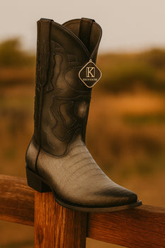 King Exotic Men's Caiman Belly Snip Toe Boots - Image 34