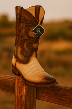 King Exotic Men's Caiman Belly Snip Toe Boots - Image 25