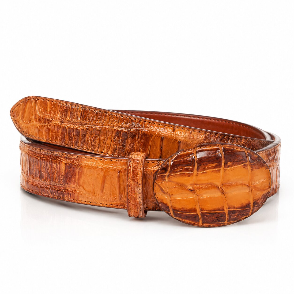 Men's Wild West Caiman Skin Cowboy Belt 2C110276