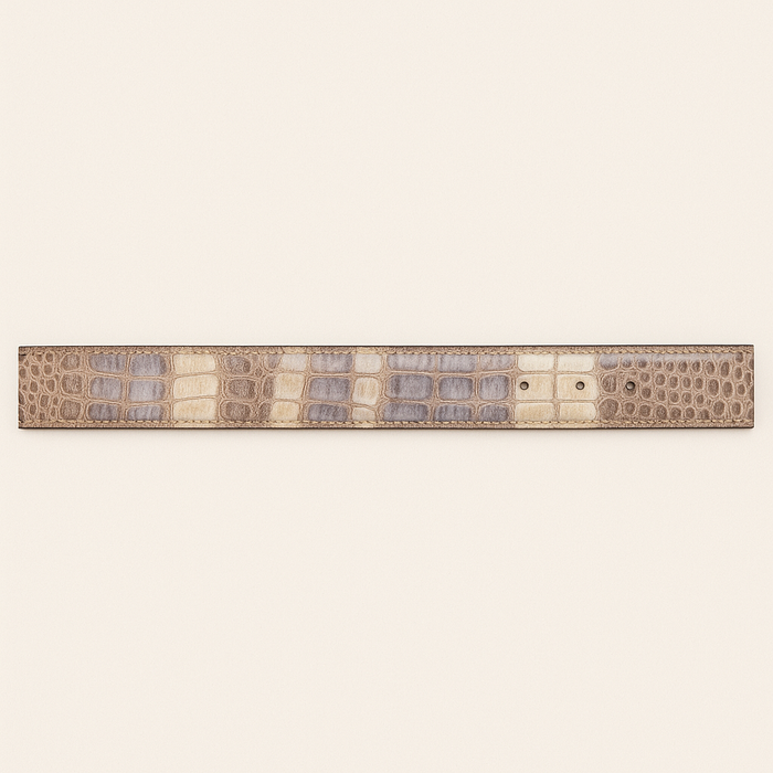 Men's Wild West Caiman Belly Skin Cowboy Belt 2C118249 - Image 3