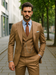 Designer Brown Three-Piece Suit – Business & Wedding Attire