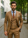 Designer Brown Three-Piece Suit – Business & Wedding Attire