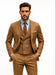 Designer Brown Three-Piece Suit – Business & Wedding Attire